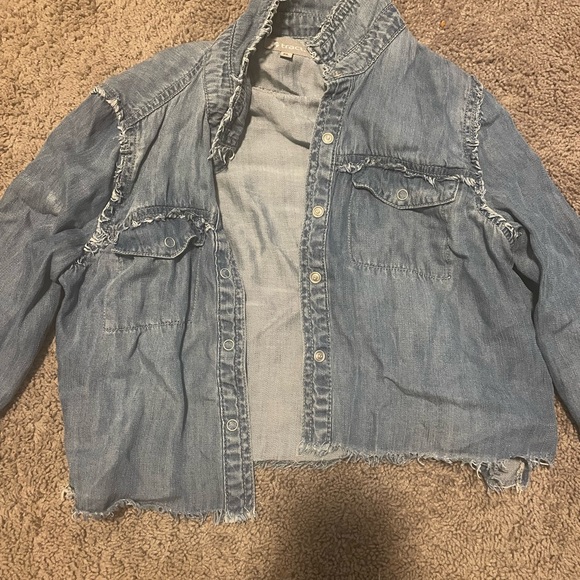 Tractr blue jean jacket.   Size XL YOUTH - Picture 5 of 5
